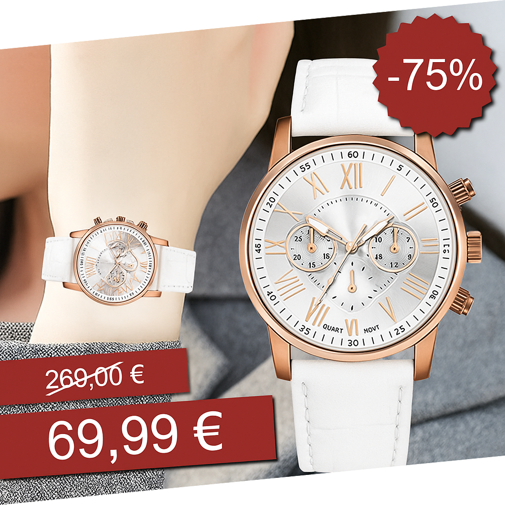 Montre de Luxe Blanche