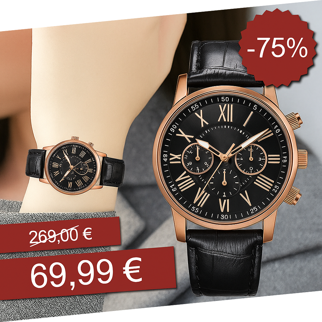 Montre de Luxe Noire